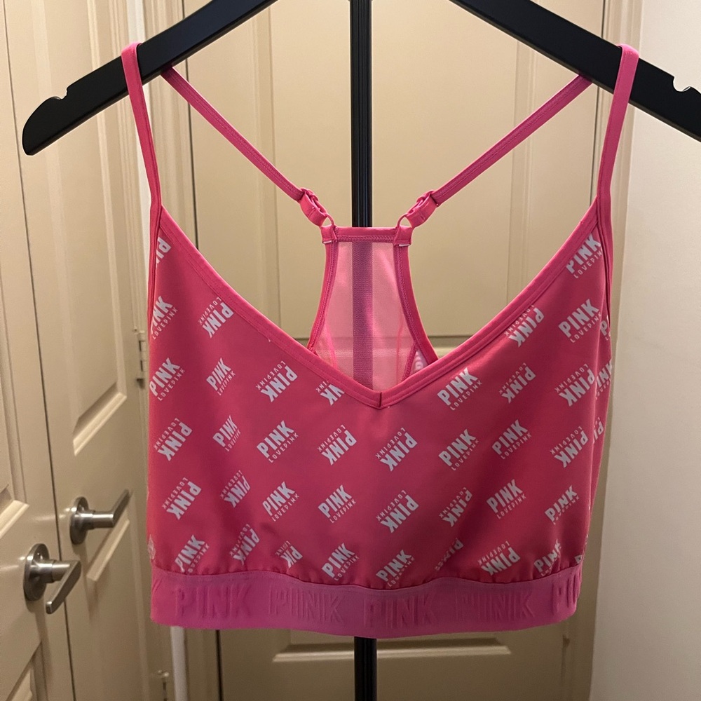 Pink Victor Secret Active Cute Sports Bra